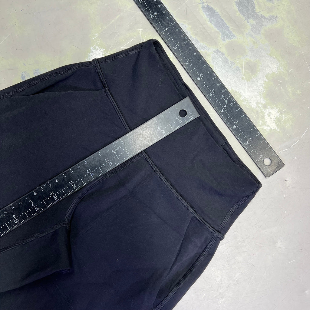LULULEMON Butter Soft High Rise Cuffed Leggings Women's Sz 0 Black (Pre-Owned)