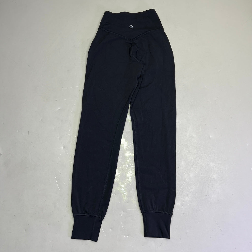 LULULEMON Butter Soft High Rise Cuffed Leggings Women's Sz 0 Black (Pre-Owned)